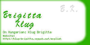 brigitta klug business card